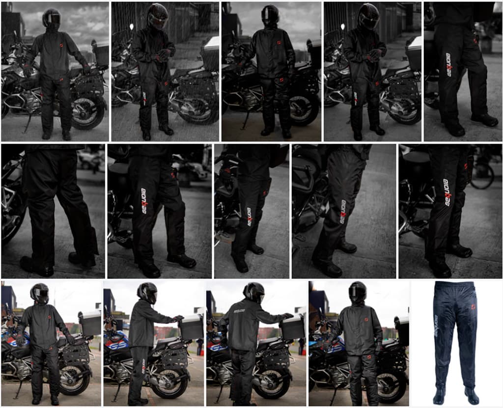 Detalle de impermeable tipo sudadera